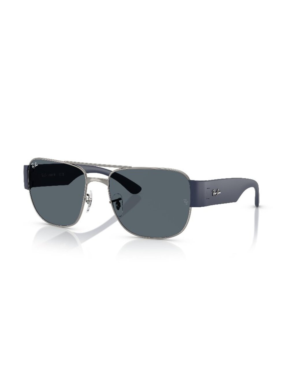 New Ray-Ban Unisex Sunglasses Grey Blue Lens Metal Frame Ray Ban RB3756 004 R5